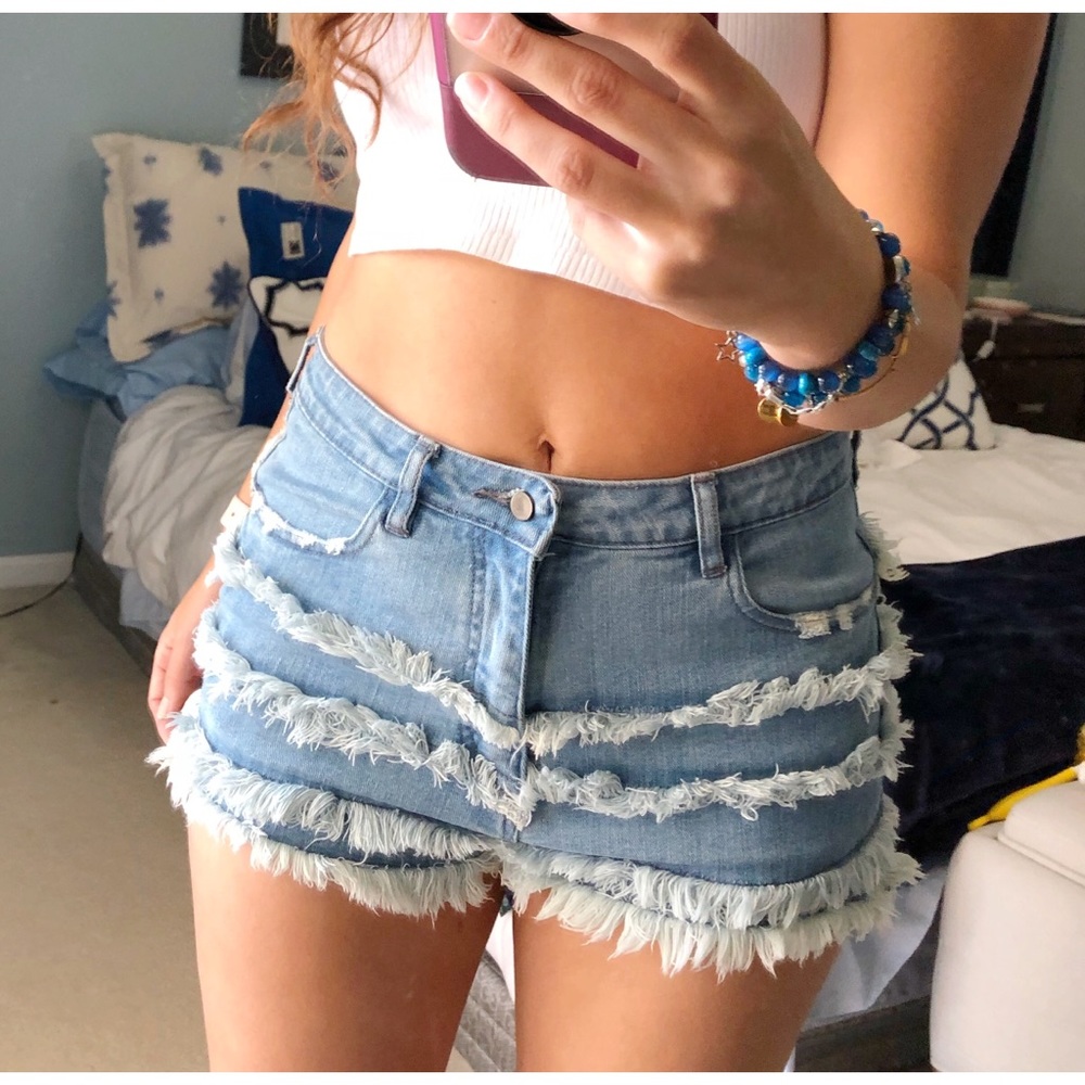 High wasted Nasty Gal Jean Shorts Size 28